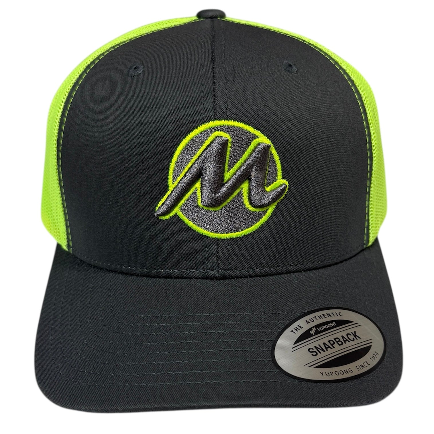 Circle M Logo Cap 'Grey / Neon' – menswearmovement