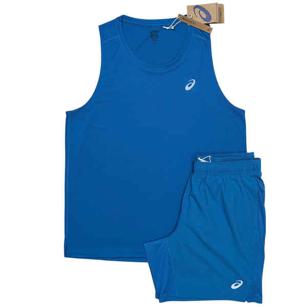 ASICS Core Vest & 7in Shorts ‘Blue’