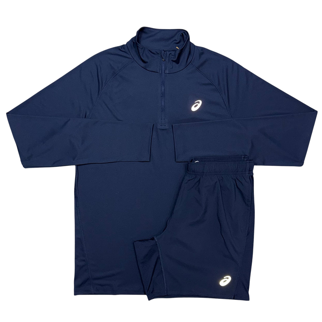 ASICS Core 1/4 Zip & 7in Core Shorts ‘Navy’