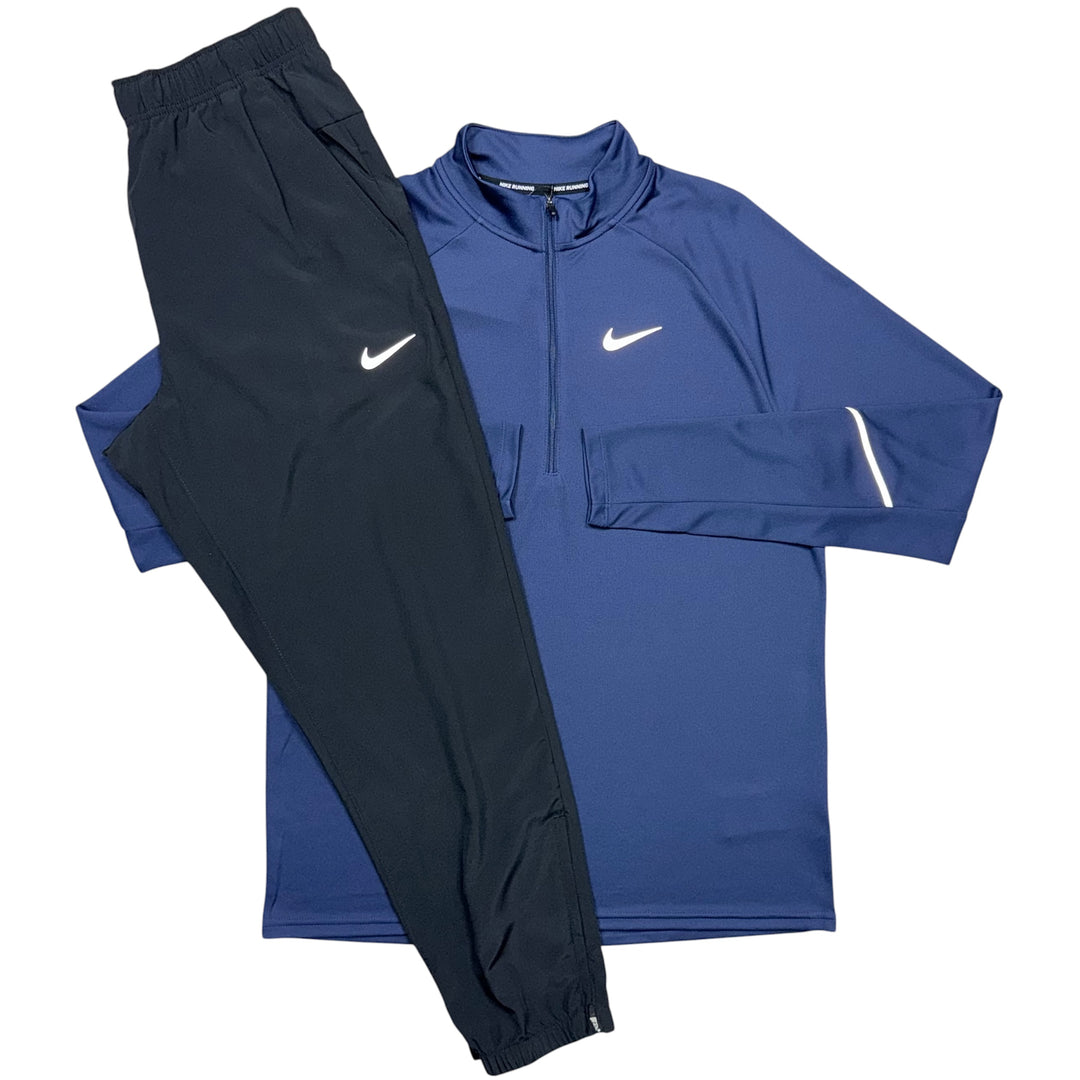 Nike Miler 1/4 Zip & Challenger Pants in Navy / Black