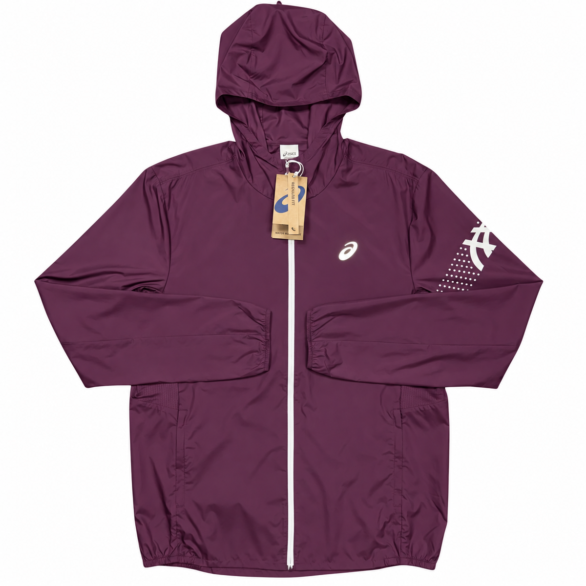 ASICS Icon Jacket in Dark Aubergine
