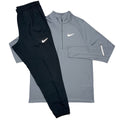 Nike Miler 1/4 Zip & Challenger Pants in Grey / Black