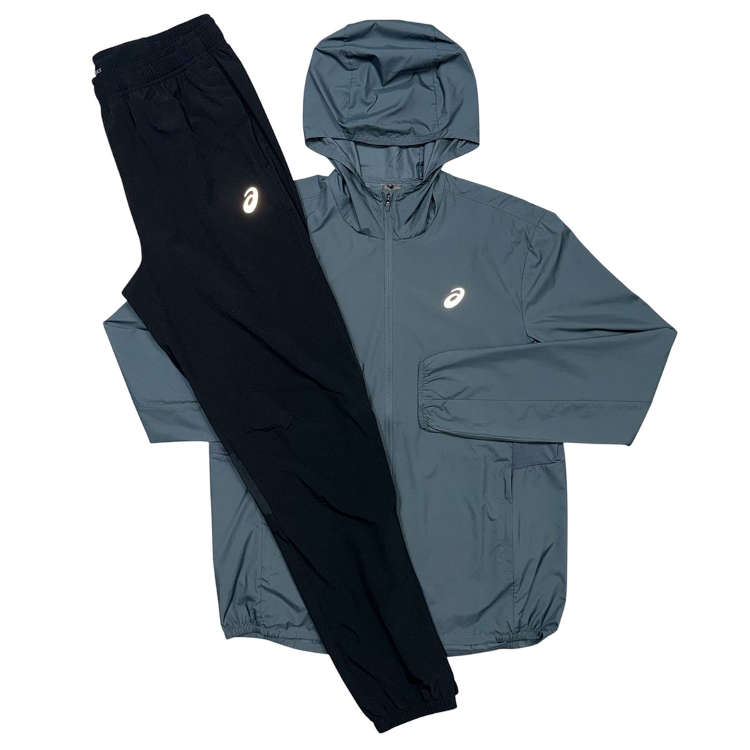 ASICS Core Jacket & Core Pants ‘Grey / Black’