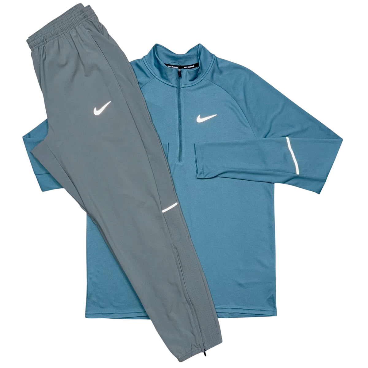 Nike Miler 1/4 Zip & Miler Pants ‘Teal / Grey’