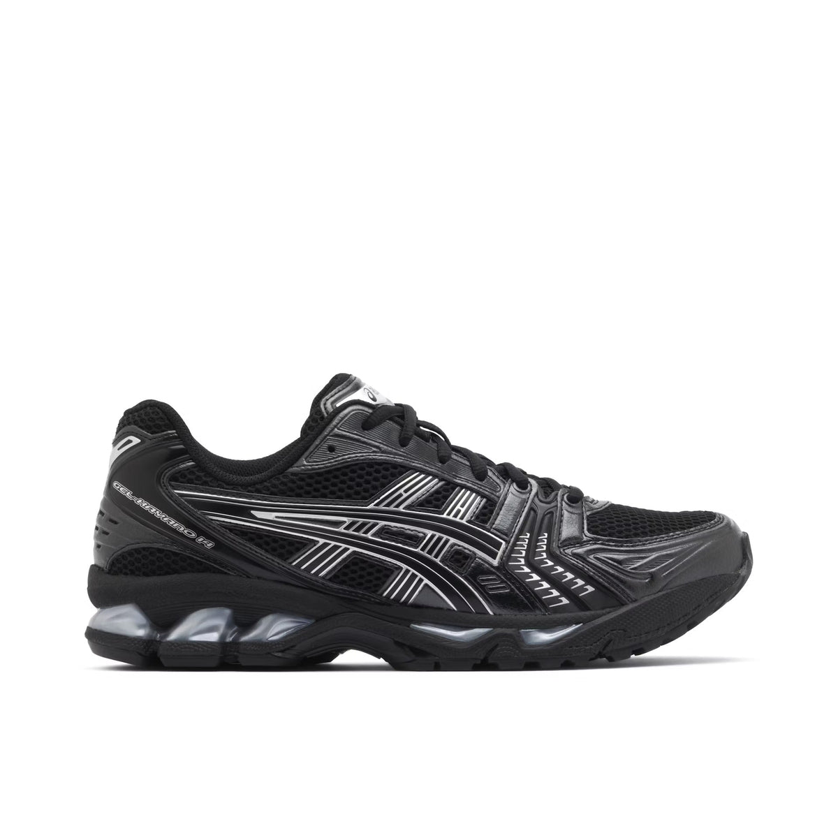 ASICS Kayano 14 in Black / Pure Silver