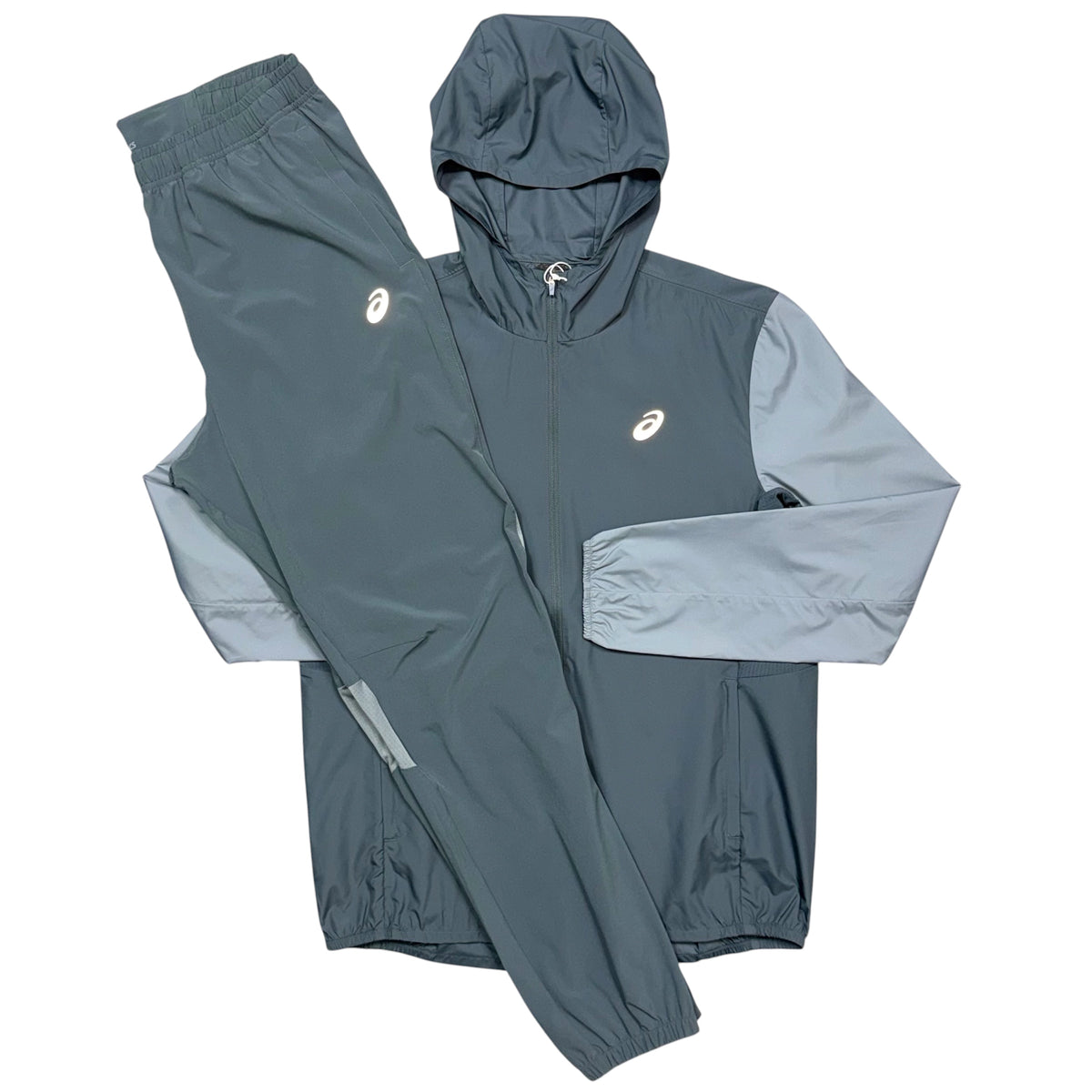 ASICS Two Tone Core Jacket & Two Tone Core Pants in Grey