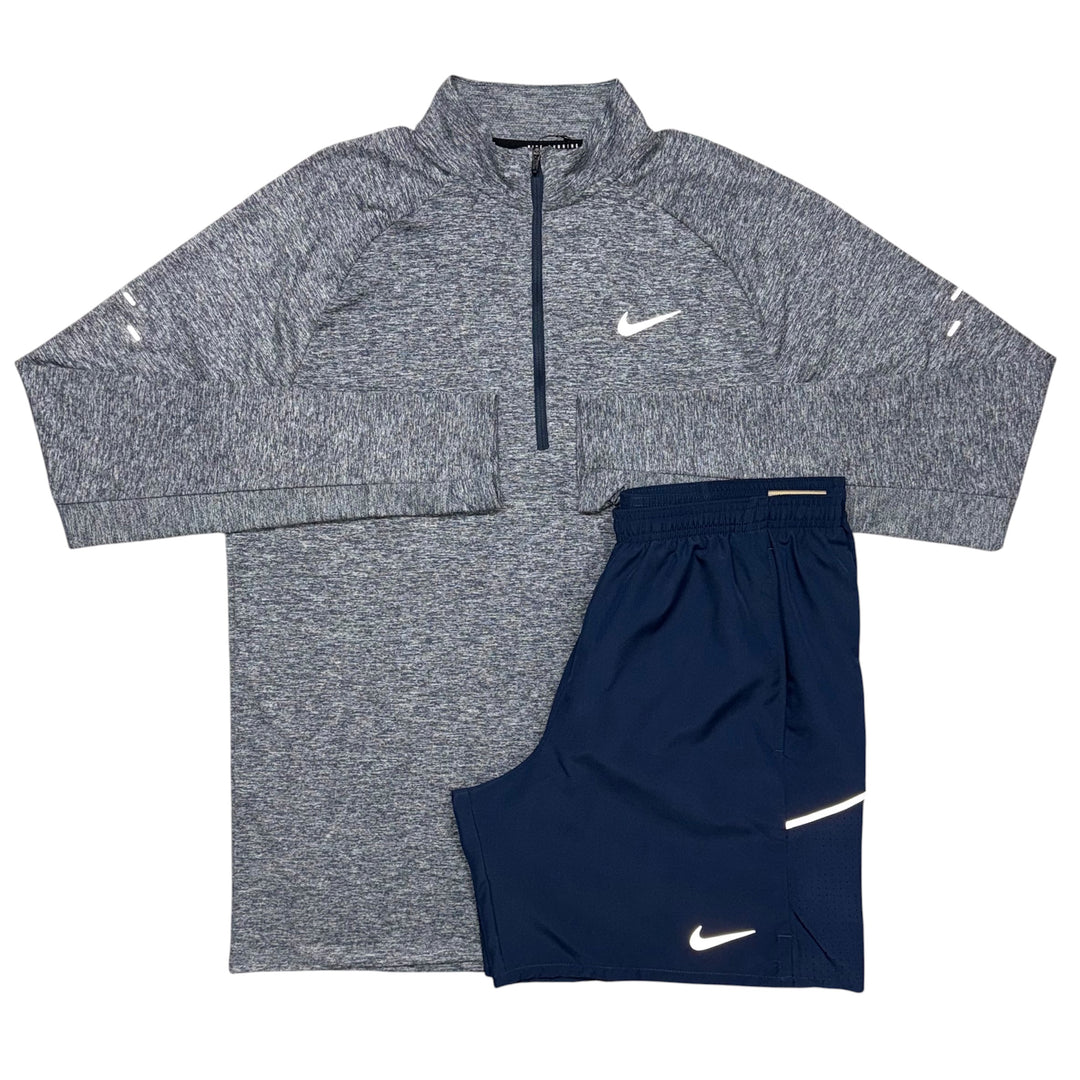 Nike Stride 1/4 Zip & 7in Miler Shorts ‘Thunder Blue / Navy’