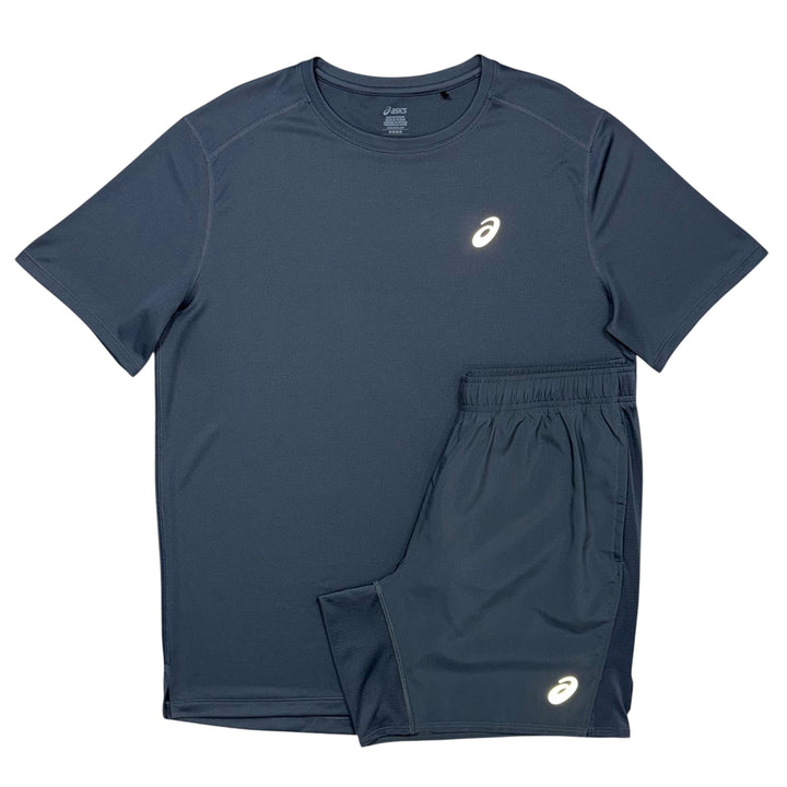 ASICS Core Jacket, Core T-Shirt & 7in Core Shorts ‘Grey’