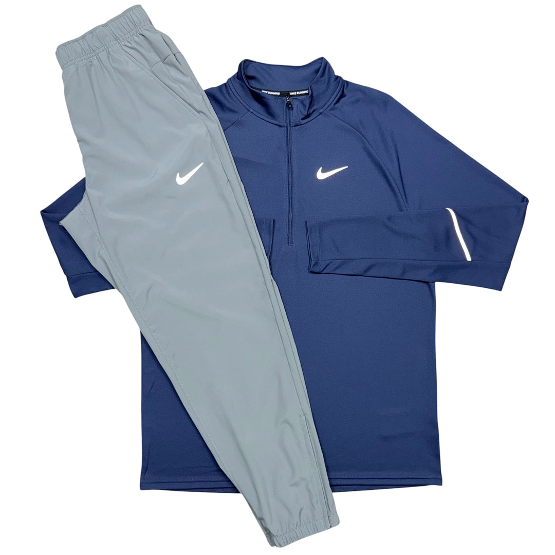 Nike Miler 1/4 Zip & Challenger Pants in Navy / Grey