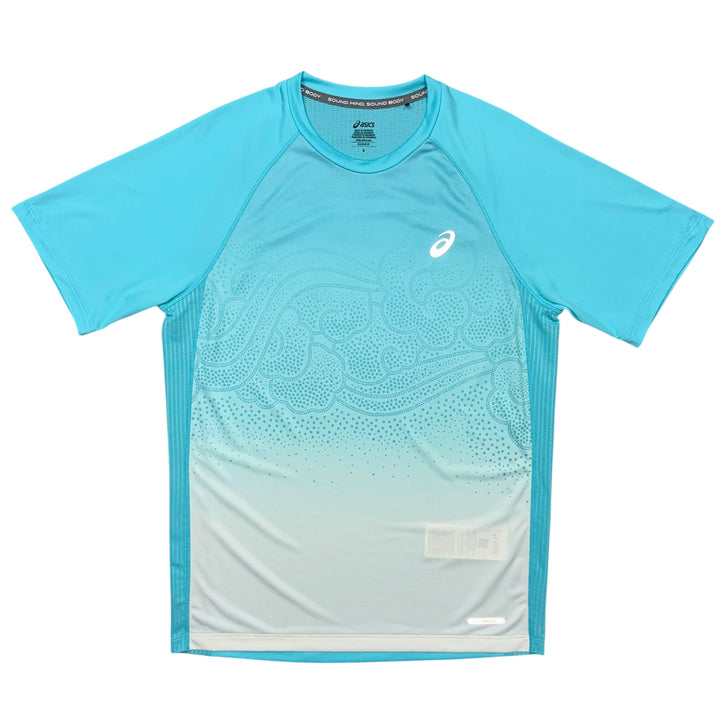 ASICS Core Jacket, Faded T-Shirt & Core Pants ‘Aqua Blue / Black’