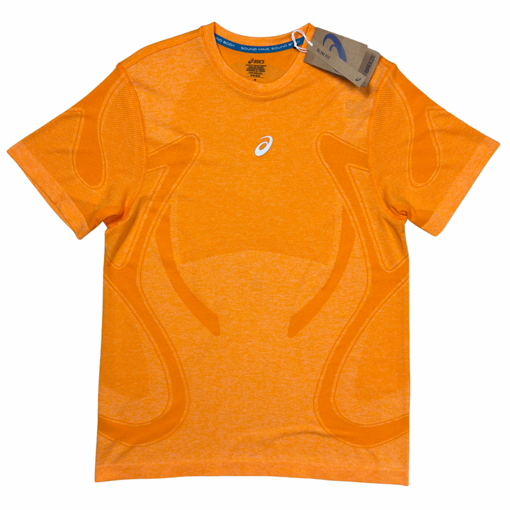 ASICS Core Jacket, Seamless T-Shirt & 7in Shorts ‘Safety Orange / Grey’