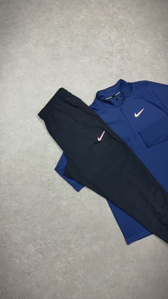 Nike Miler 1/4 Zip and Challenger Pants in Navy and Black