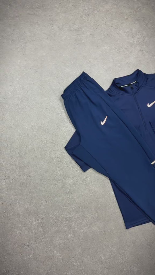 Nike Miler 1/4 Zip and pants in Navy